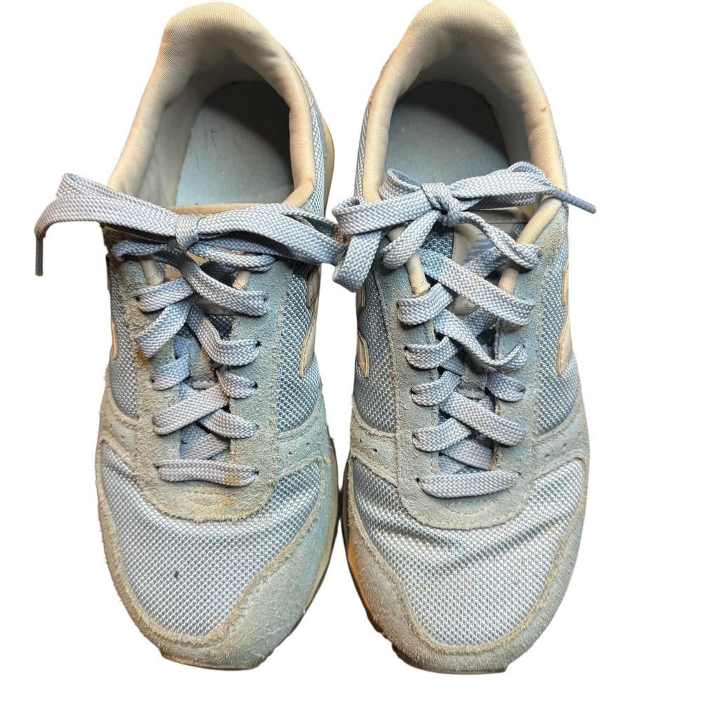 New Balance 311 Shoes Womens‎ Size 7 Blue Suede Mesh Athletic Casual WL311AAQ